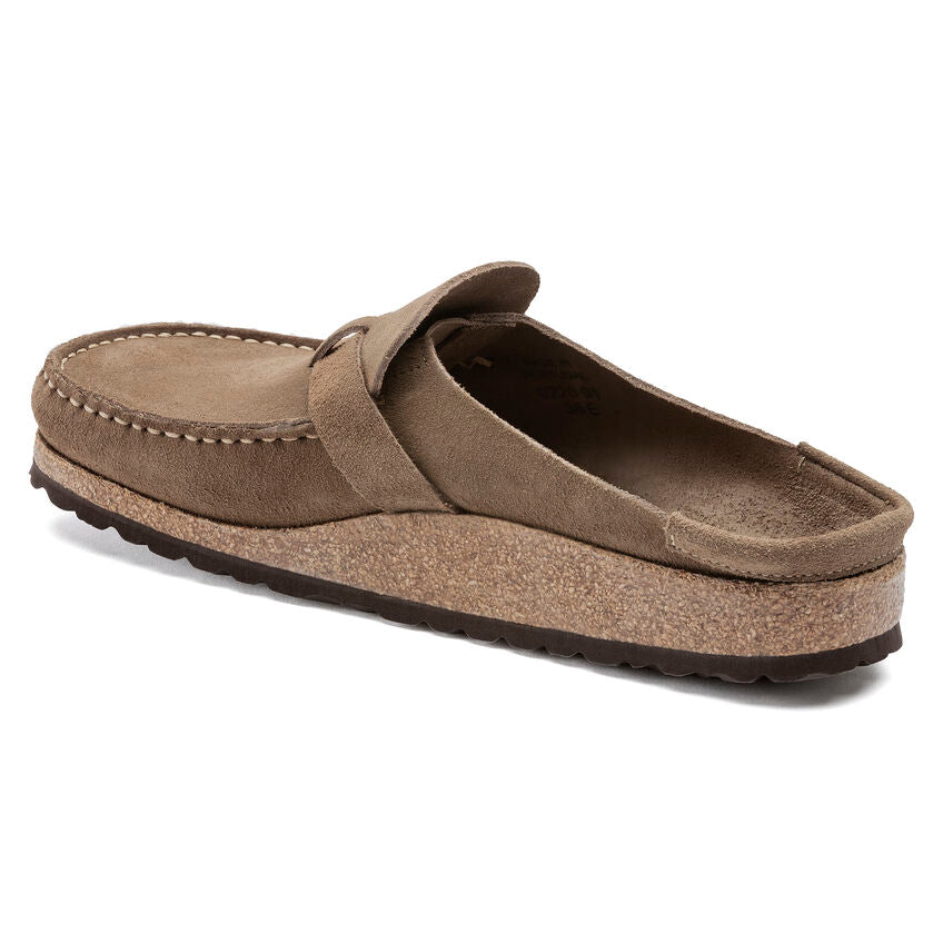 Women's Buckley Suede Leather Gray Taupe Medium/Narrow