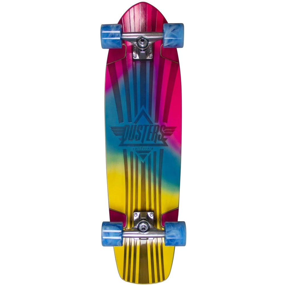 Dusters Keen Retro Fades Complete Cruiser - 31″ Blue/Pink/Yellow
