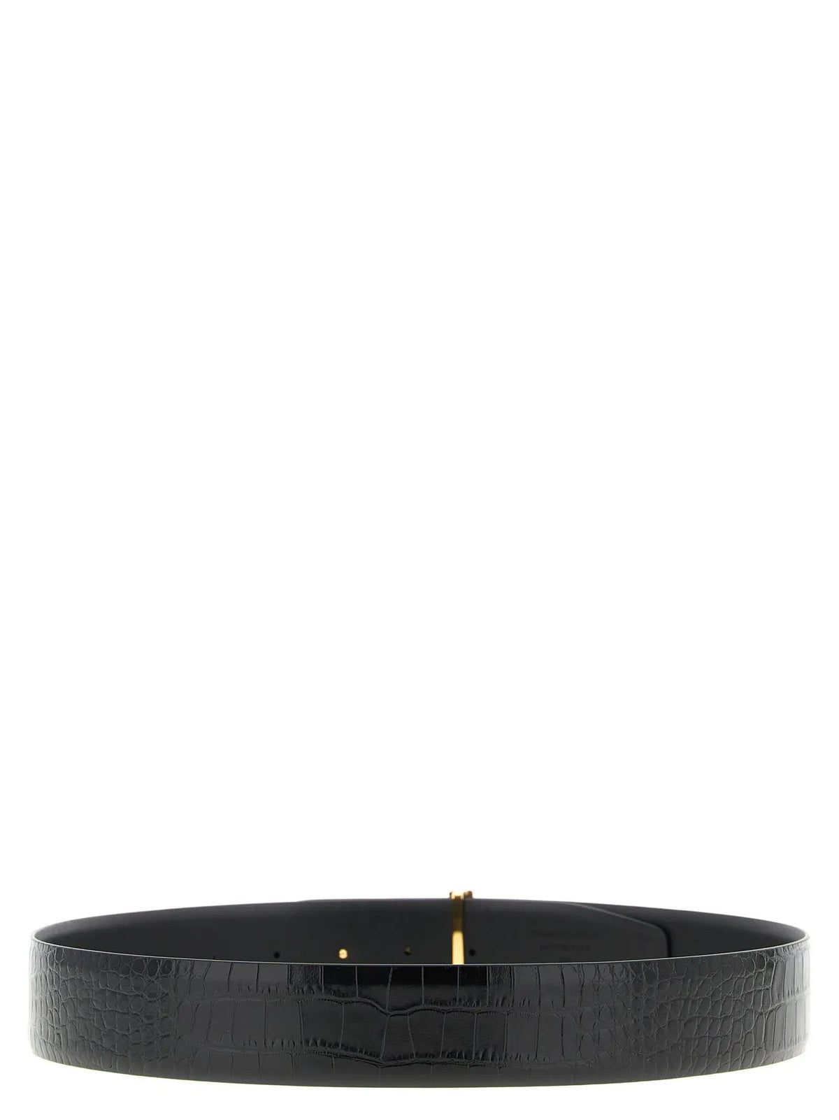Tom Ford Black Calfskin Regular Belt
