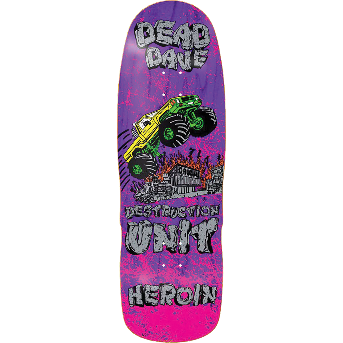 Heroin Dead Dave Knock Off Skateboard Deck - 10.1″