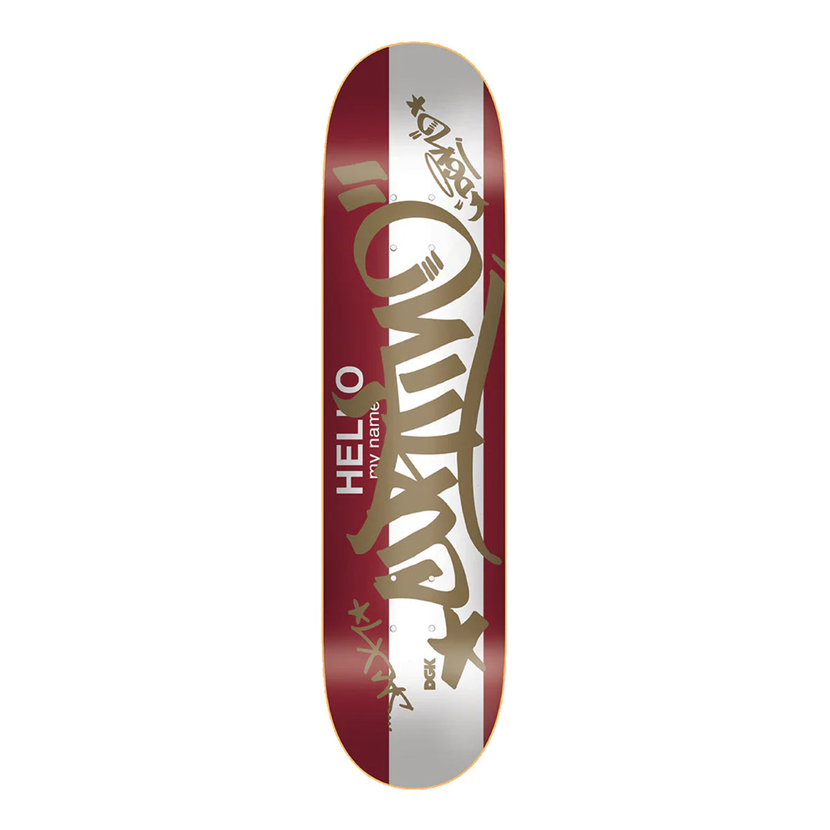 DGK Skateboard Deck Jack Curtin Hello 8.1" x 31.85"