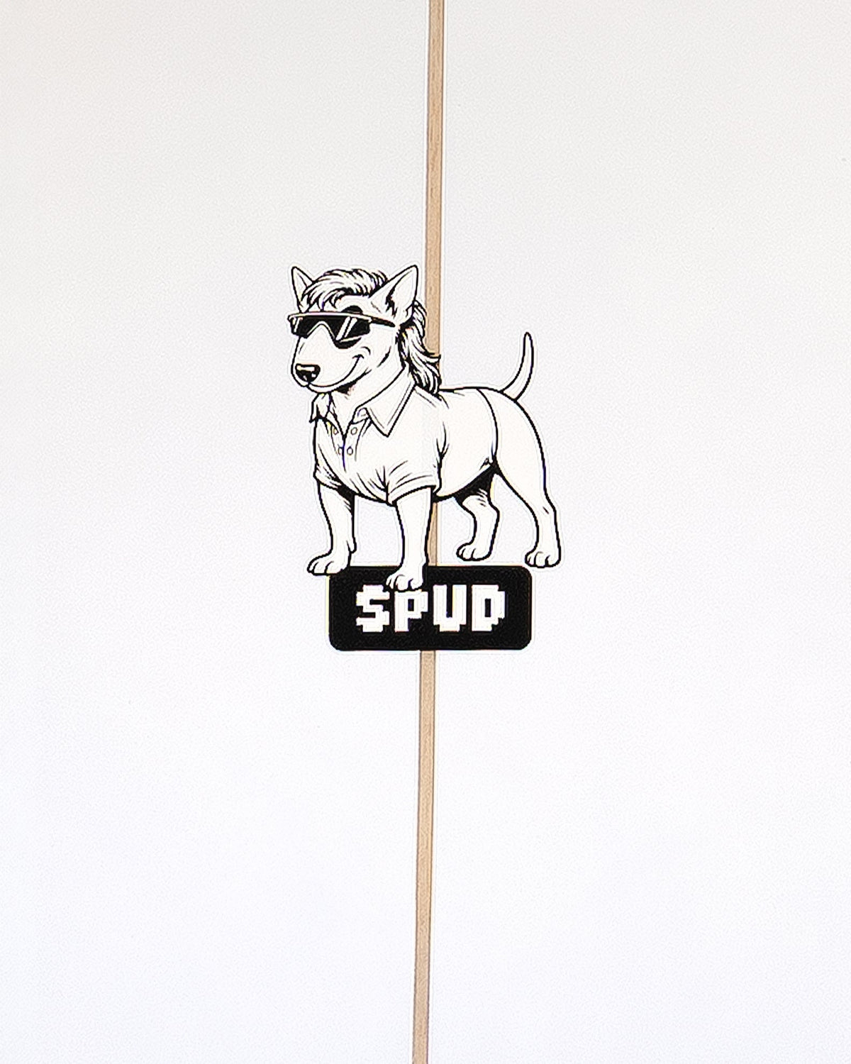 5'8 Spud - White/Red