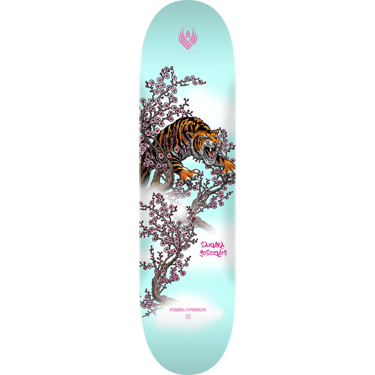 Powell Peralta Skateboard Deck Flight 243 Sakura Yosozumi Tiger 8.25" x 31.95"