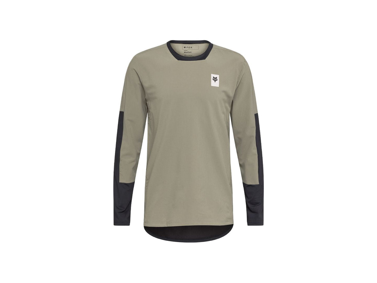 Fox Racing 25 Defend Thermal LS Small Light Brown Jersey