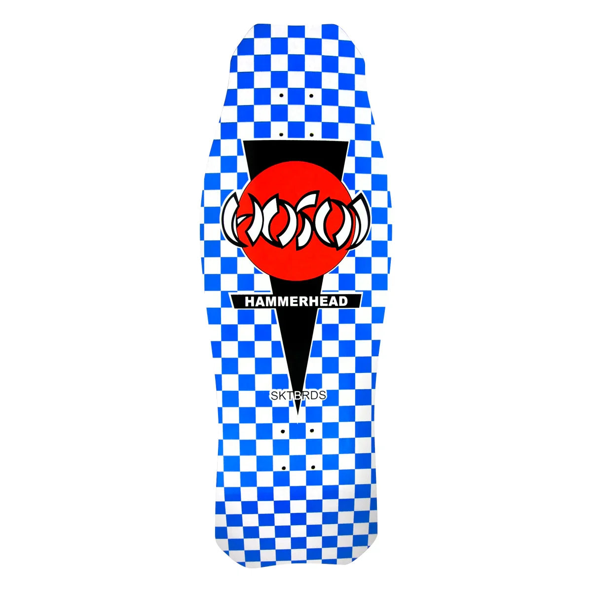 Hosoi O.G. Hammerhead Checkerboard Skateboard Deck - 10.5″ Blue