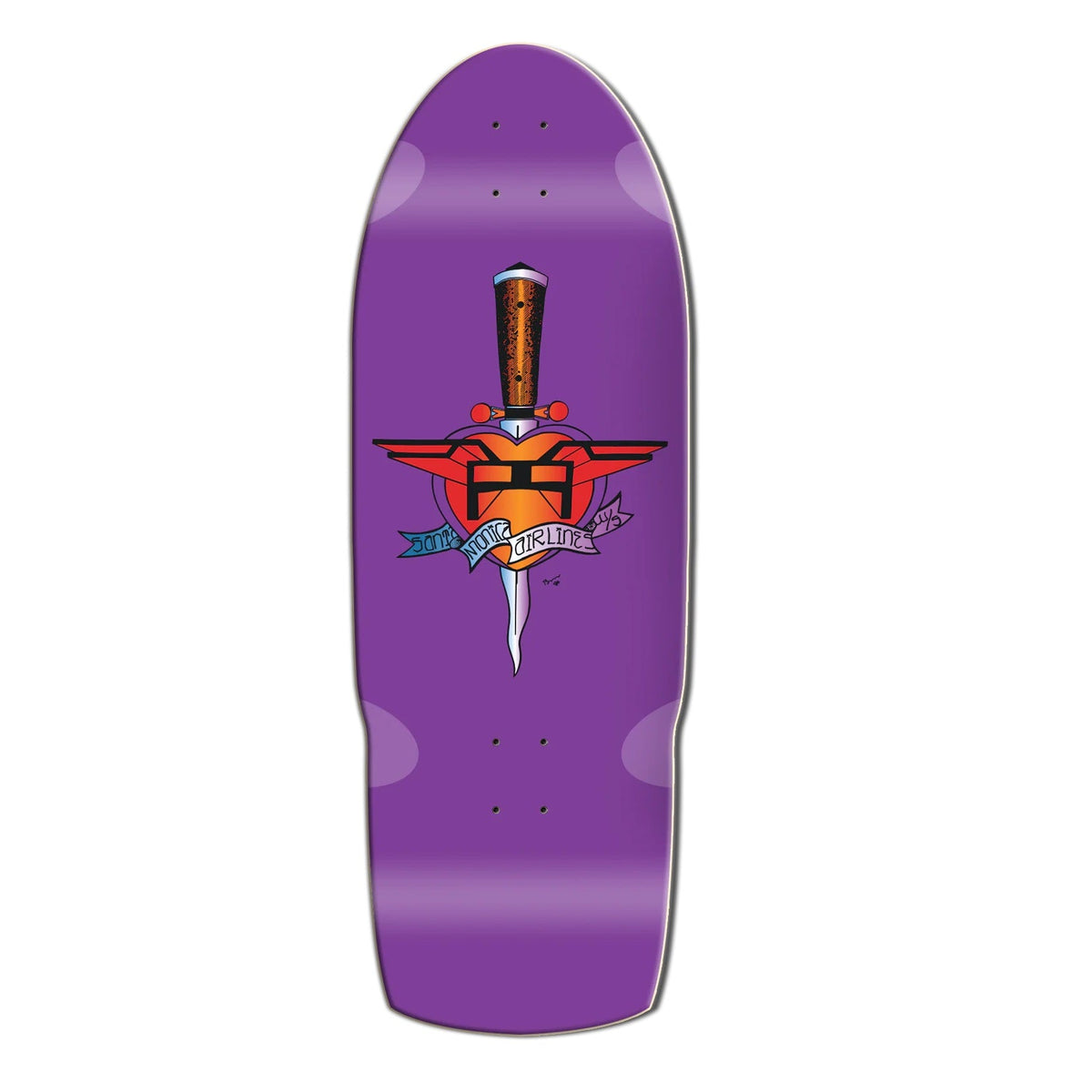 SMA Heart Attack Limited Edition Skateboard Deck - 10.5″ Purple Dip