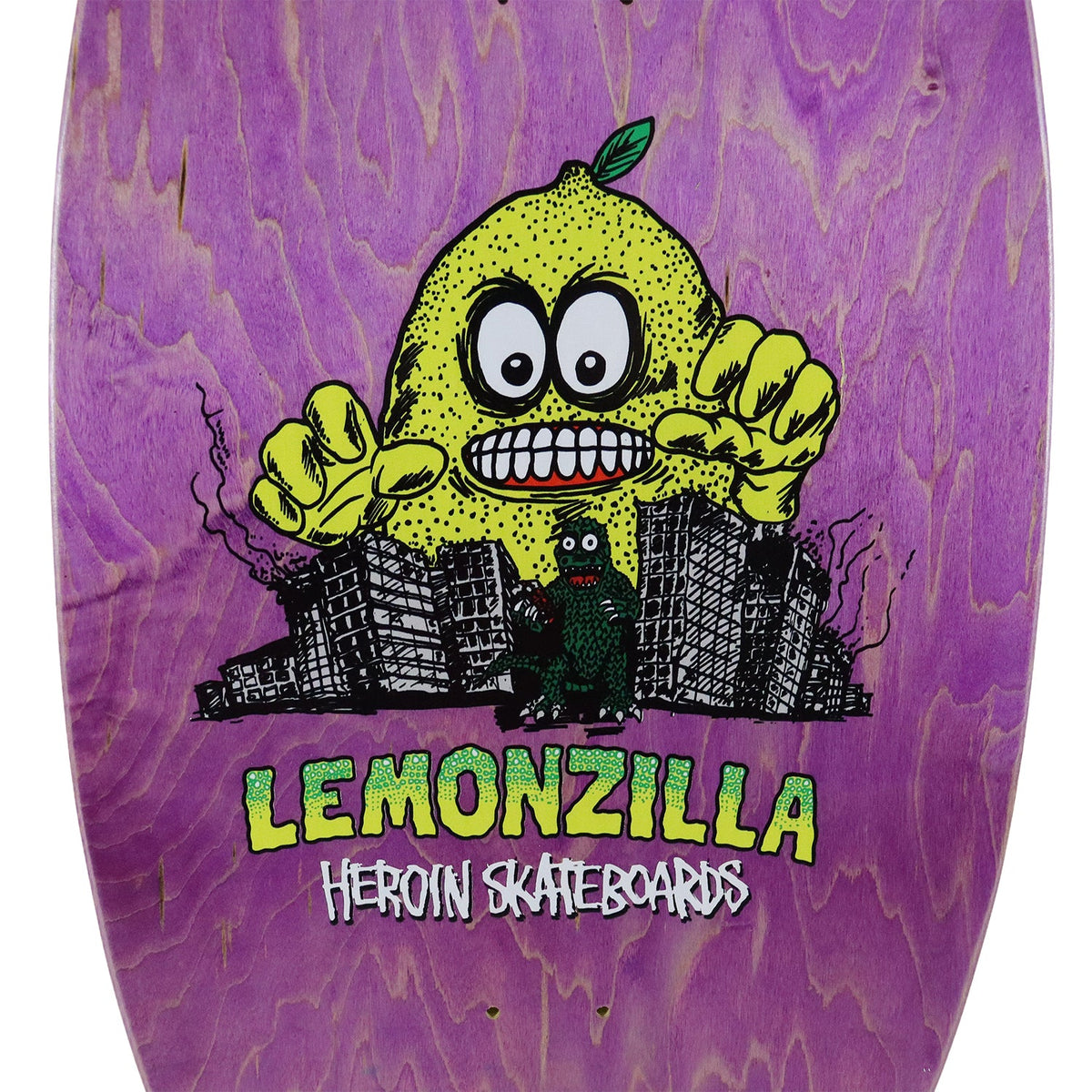 Heroin Skateboard Deck Lemonzilla 13.5" x 31.5"