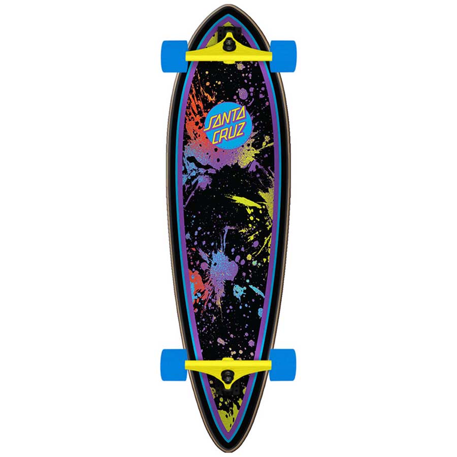 Santa Cruz Dot Splatter Pintail Longboard Complete - 9.2"