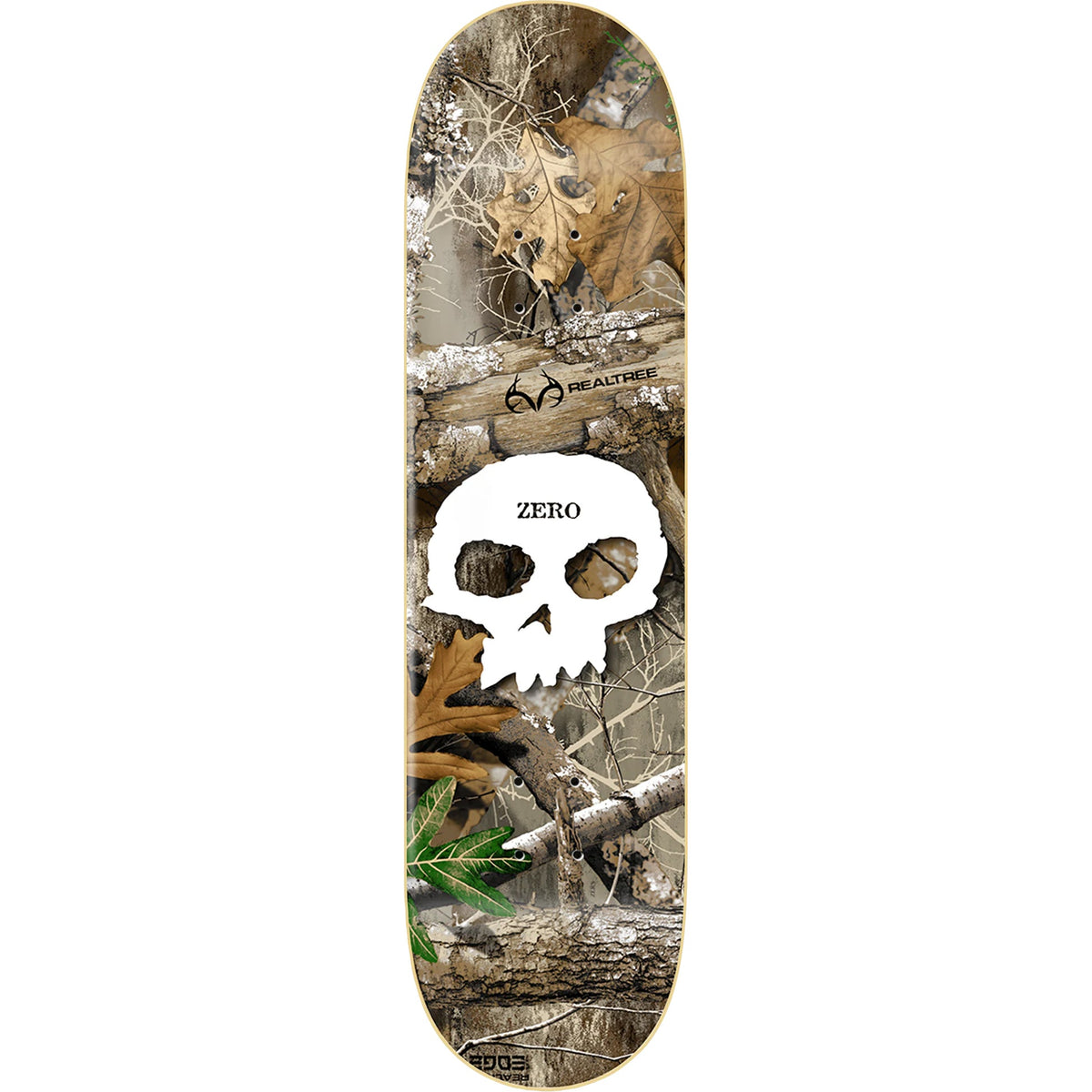 Zero Skateboard Deck Single Skull Realtree Camo 8.5" x 32.3"