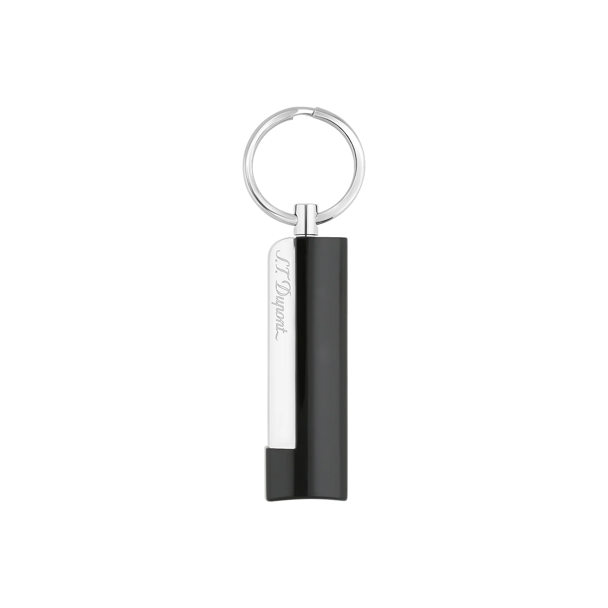 S.T. DUPONT Cigar Cutter/Cigare Coupe Chrome Black 003262