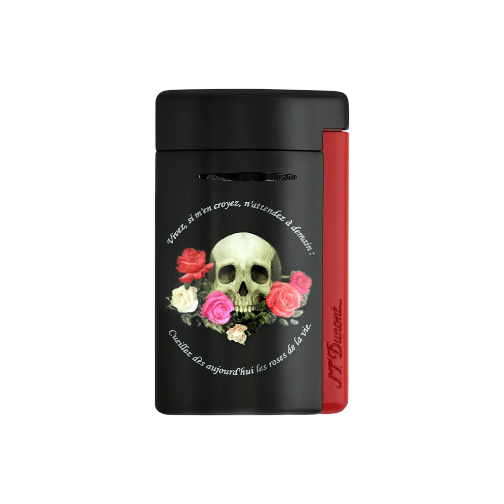 S.T. DUPONT Minijet Memento Mori Black Lighter/Briquet 010894