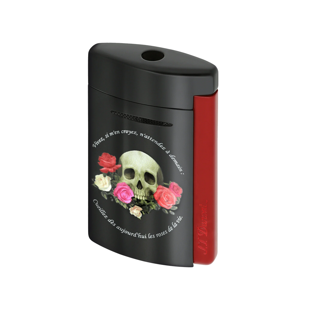 S.T. DUPONT Minijet Memento Mori Black Lighter/Briquet 010894