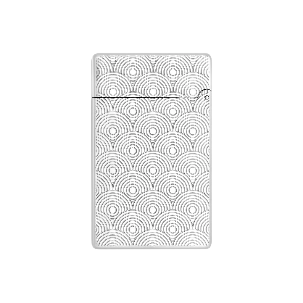 S.T. DUPONT Initial Cinetique Guilloche Palladium Lighter/Briquet 020844