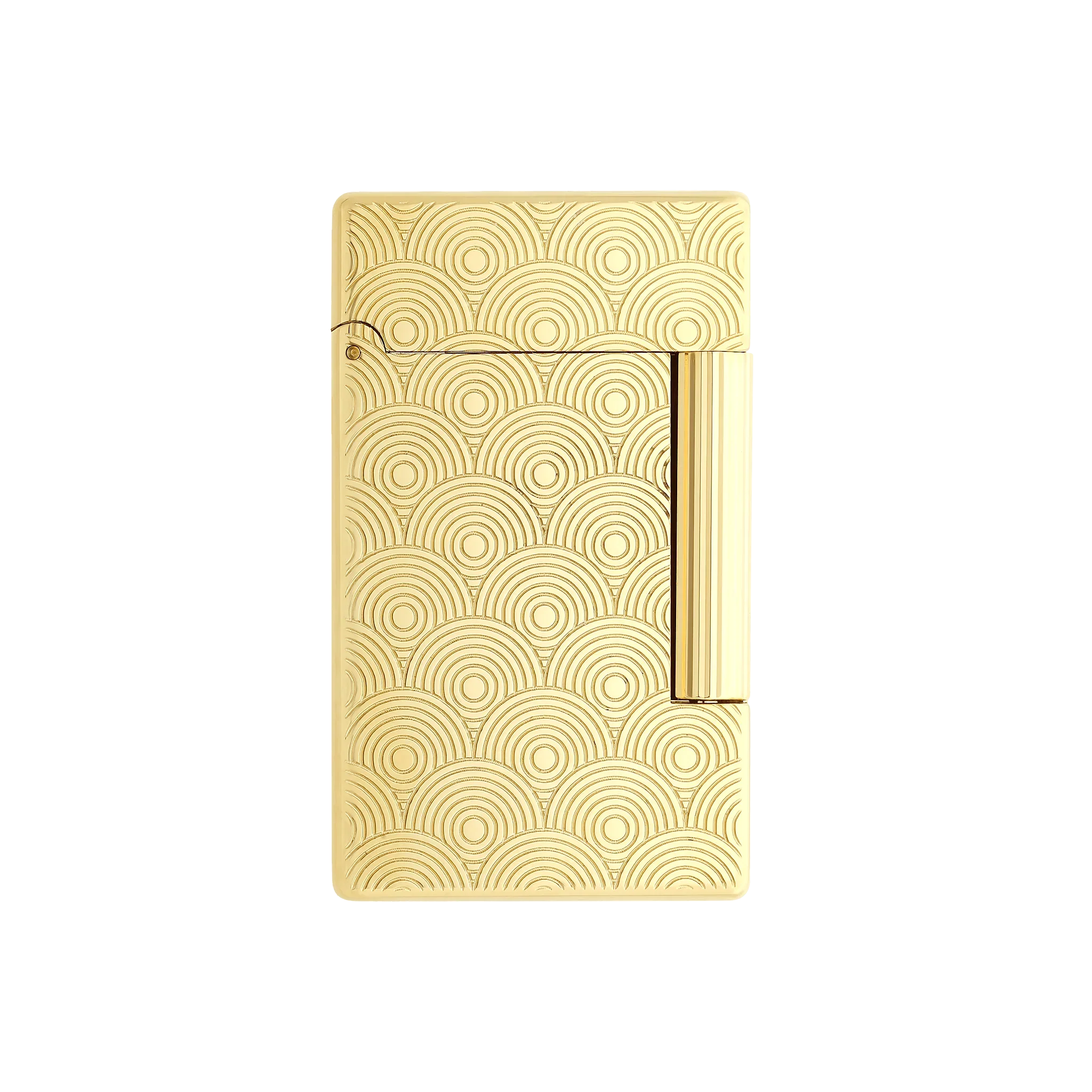 S.T. DUPONT Initial Cinetique Guilloche Golden Lighter/Briquet 020845