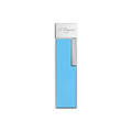 S.T. DUPONT Twiggy Chrome Turquoise Blue Lighter/Briquet 030007