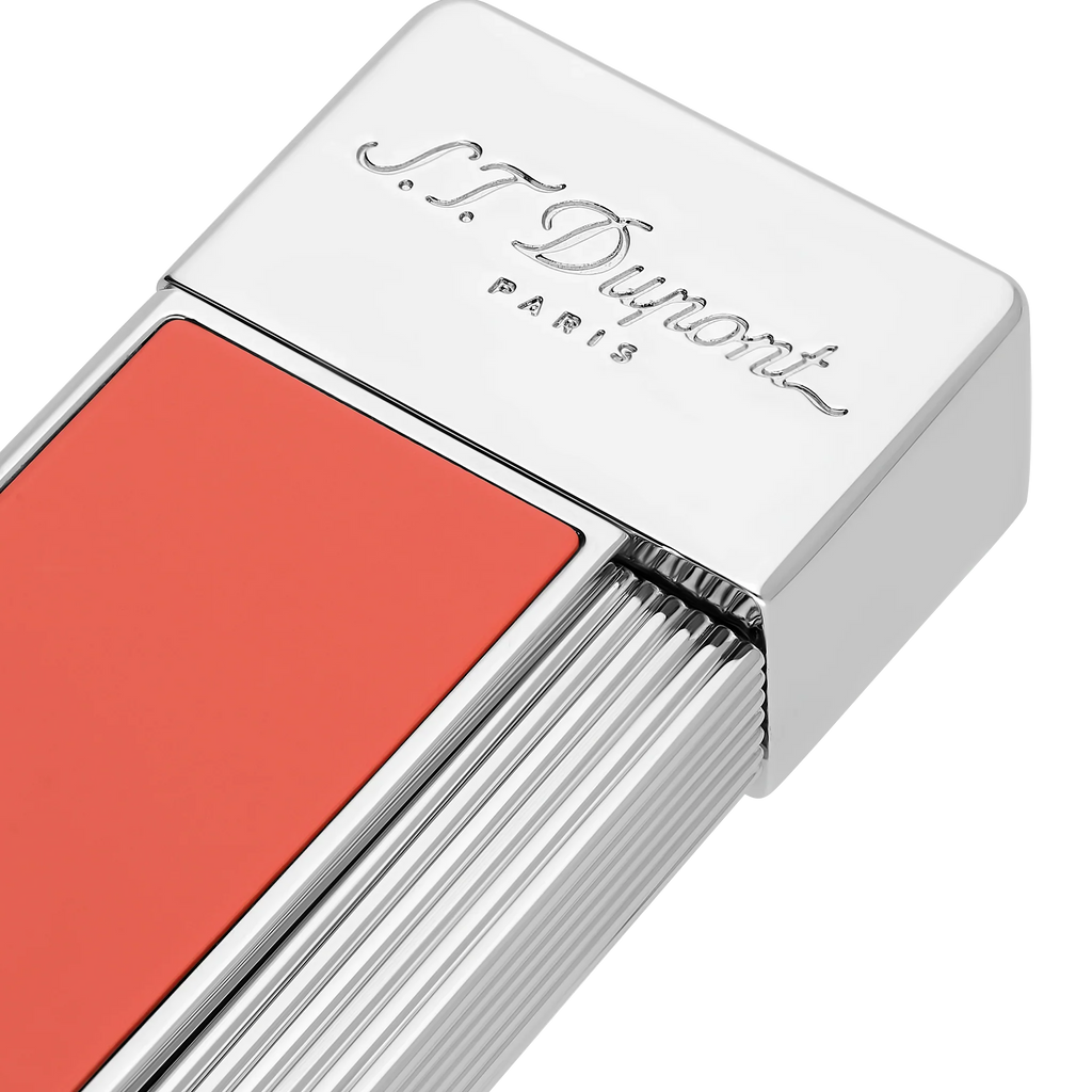 S.T. DUPONT Twiggy Chrome Coral Lighter/Briquet 030011