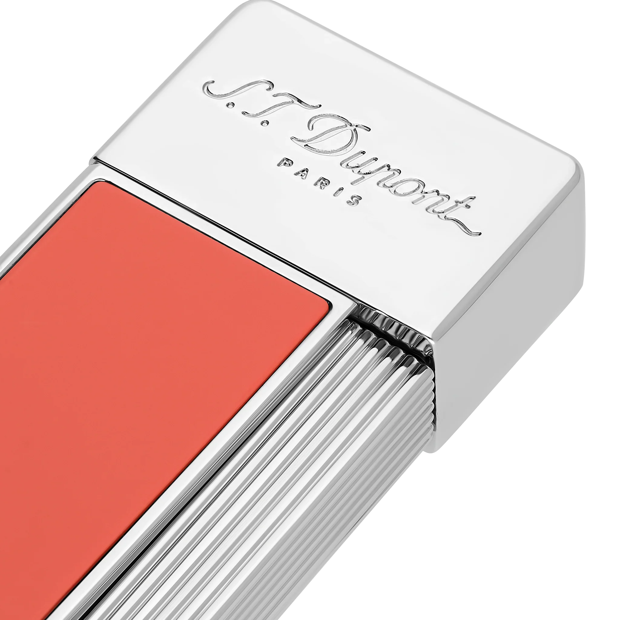 S.T. DUPONT Twiggy Chrome Coral Lighter/Briquet 030011