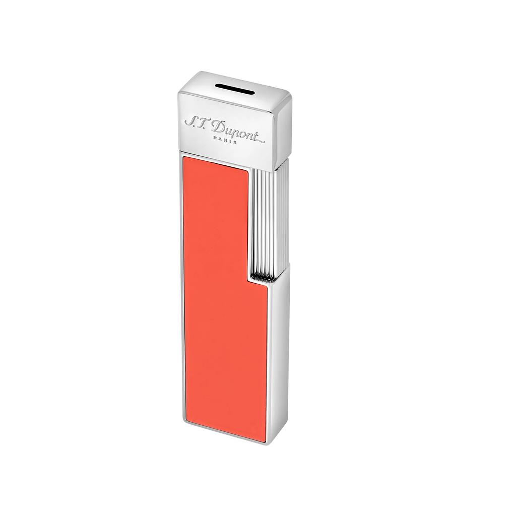 S.T. DUPONT Twiggy Chrome Coral Lighter/Briquet 030011