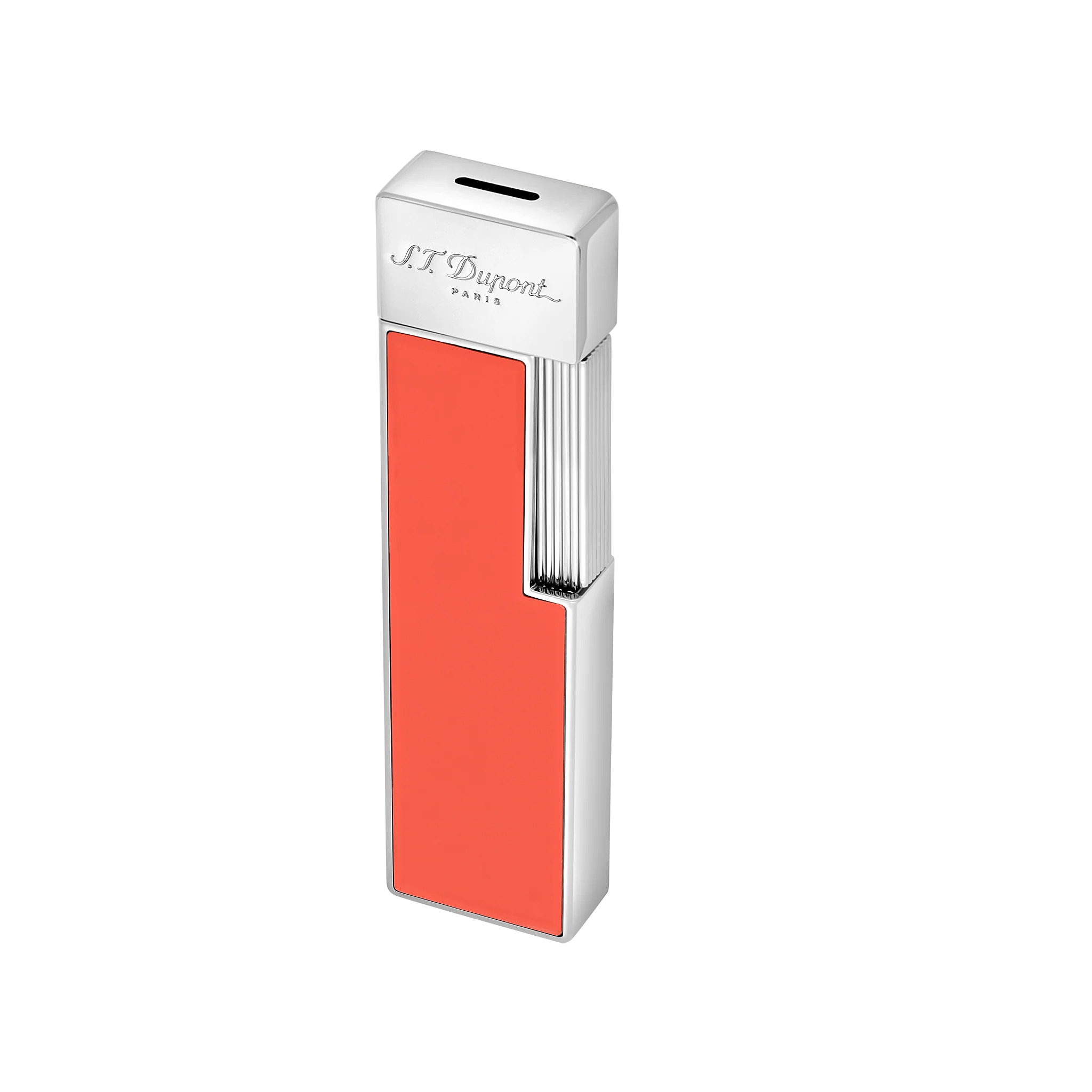 S.T. DUPONT Twiggy Chrome Coral Lighter/Briquet 030011