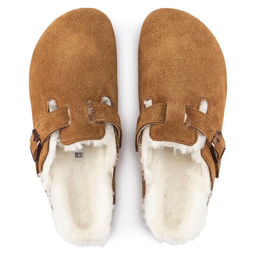 Unisex Boston Shearling Suede Leather Mink Regular/Wide