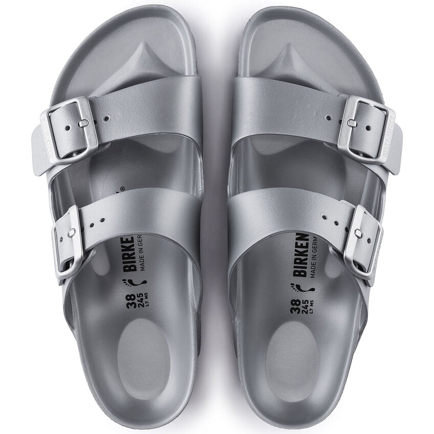 Unisex Arizona Essentials EVA Metallic Silver Medium/Narrow