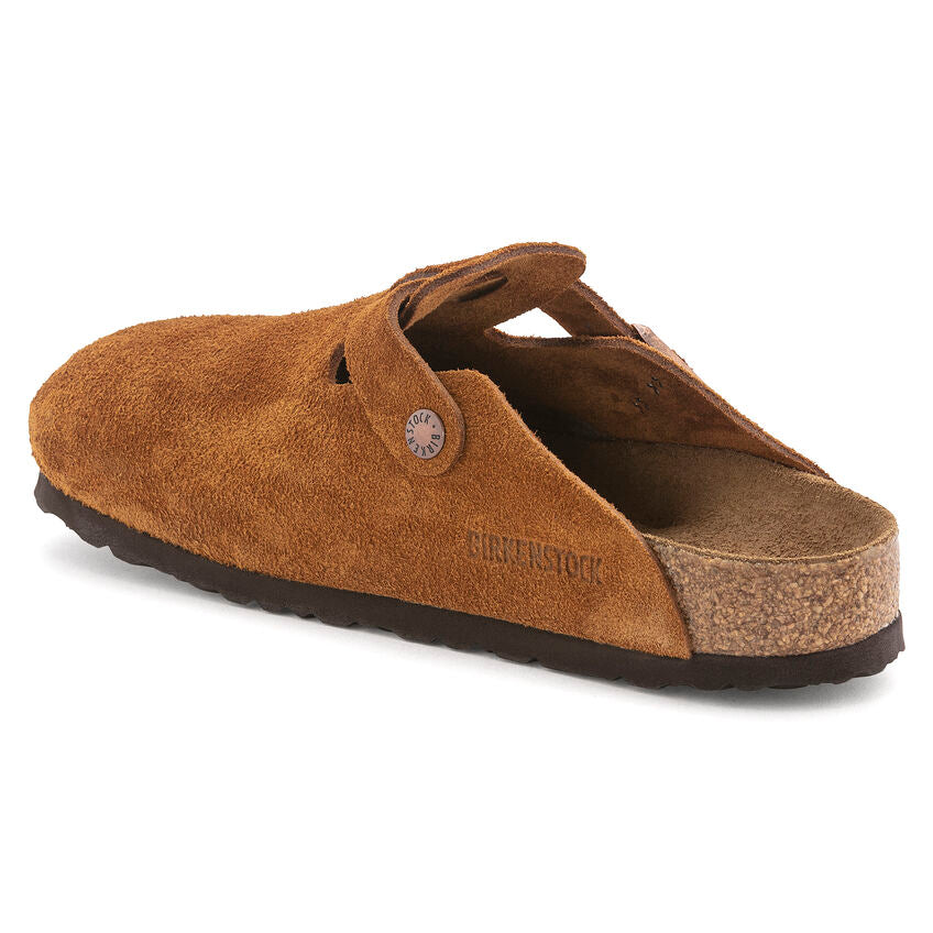 Unisex Boston Soft Footbed Suede Leather Mink Regular/Wide