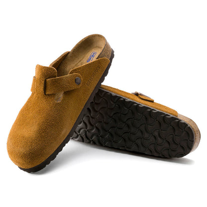 Unisex Boston Soft Footbed Suede Leather Mink Regular/Wide