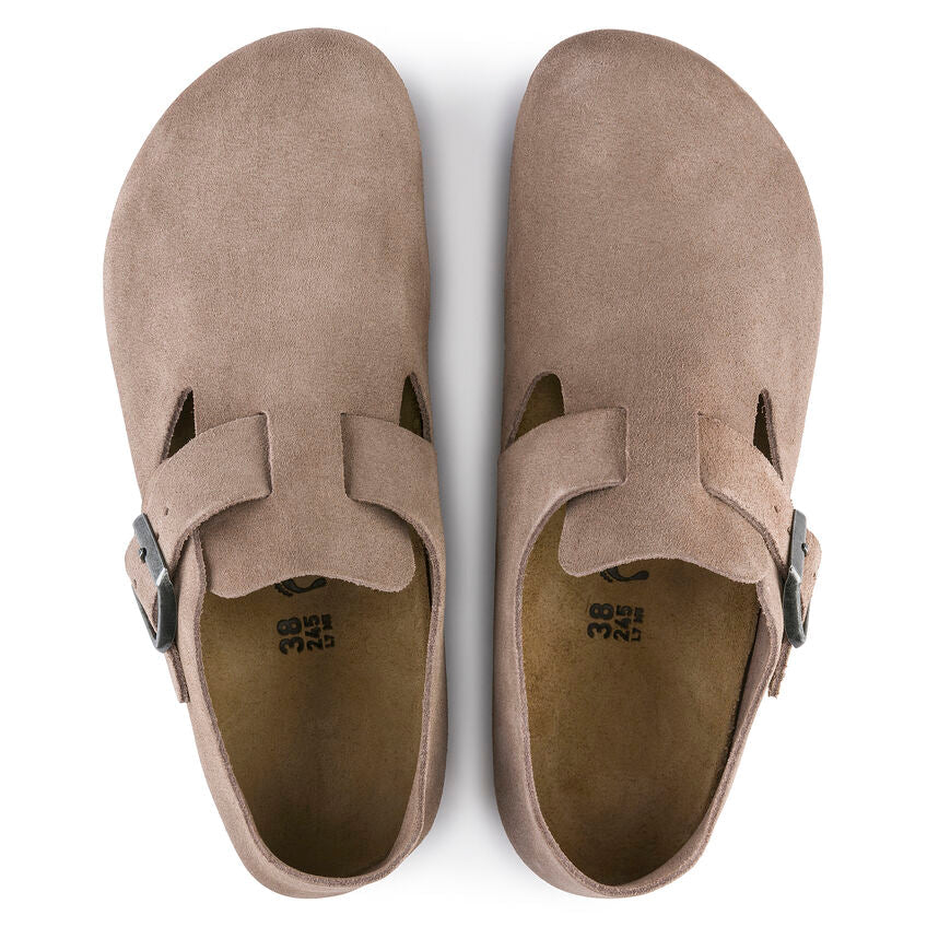 Unisex London Suede Leather Taupe Regular/Wide