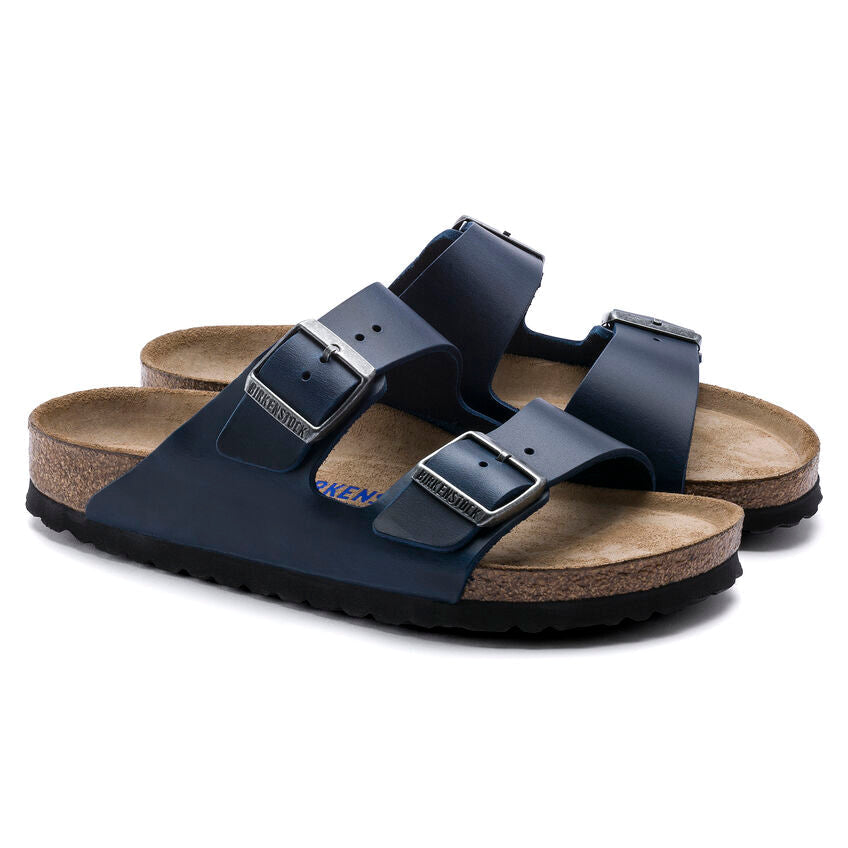 Unisex Arizona Soft Footbed Oiled Leather Blue Regular/Wide