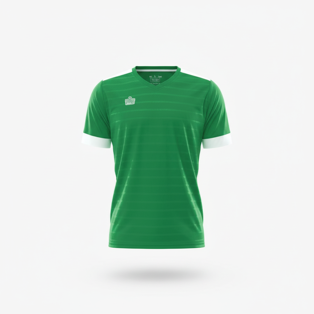 Derby Jersey Emerald Green/White