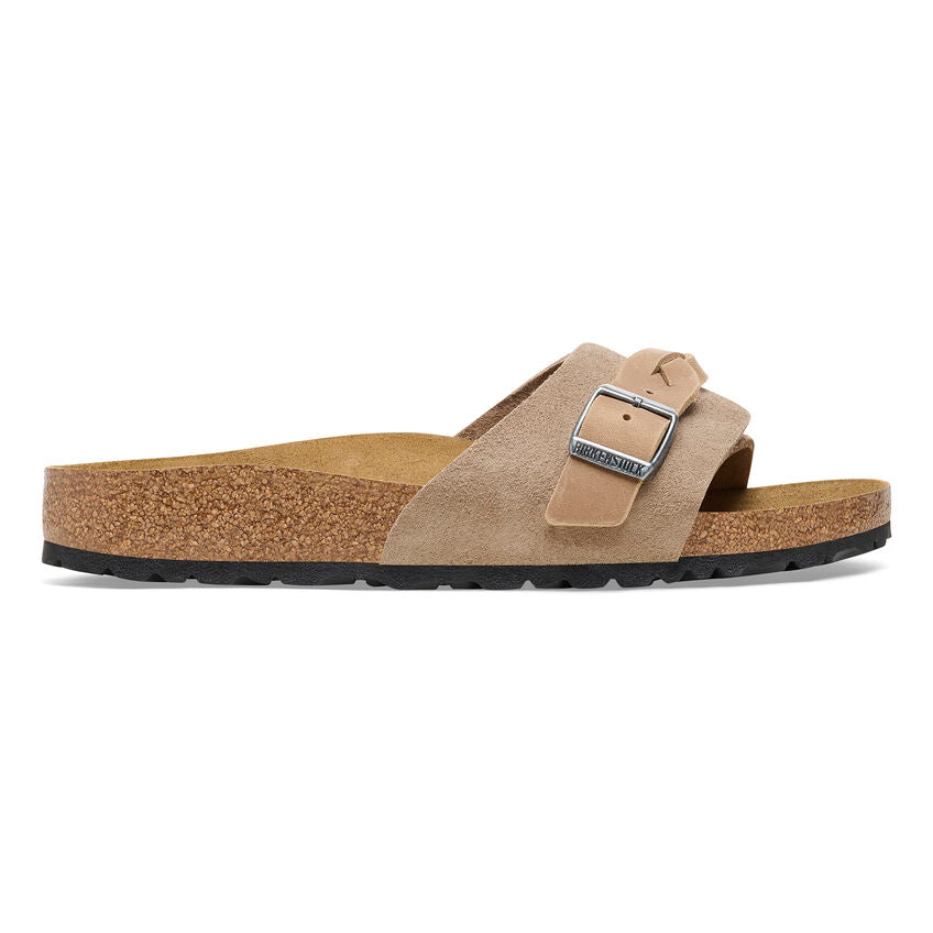 Women's Oita Braided Suede Leather Taupe Medium/Narrow