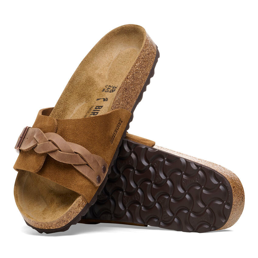 Women's Oita Braided Suede Leather Mink Medium/Narrow