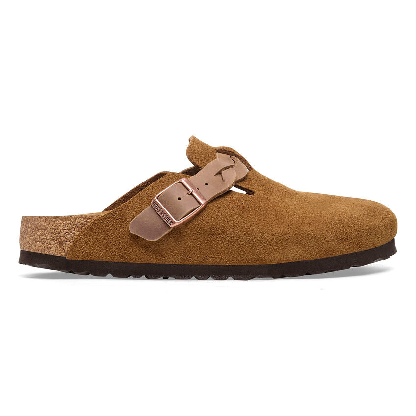 Women's Boston Braided Suede Leather Mink Medium/Narrow