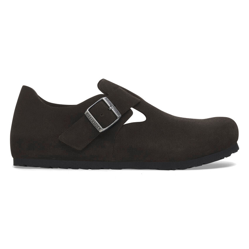 Unisex London Suede Leather Black Regular/Wide