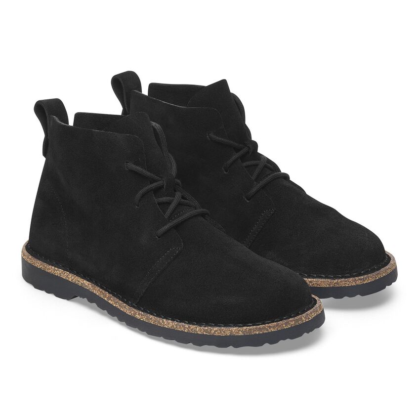 Men's Uppsala Mid Suede Leather Black Regular/Wide