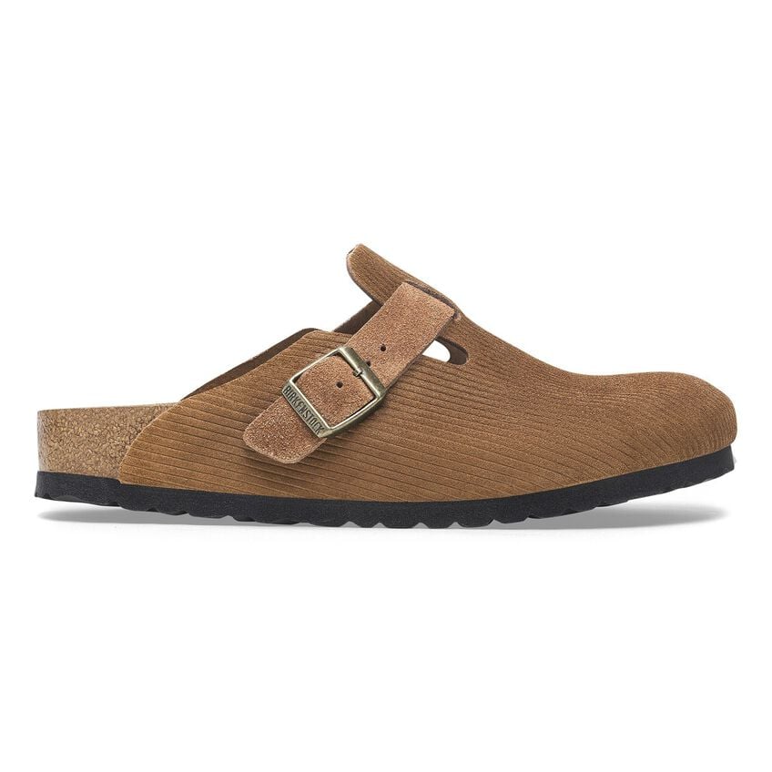 Men's Boston Suede Embossed Corduroy Dark Tea Regular/Wide