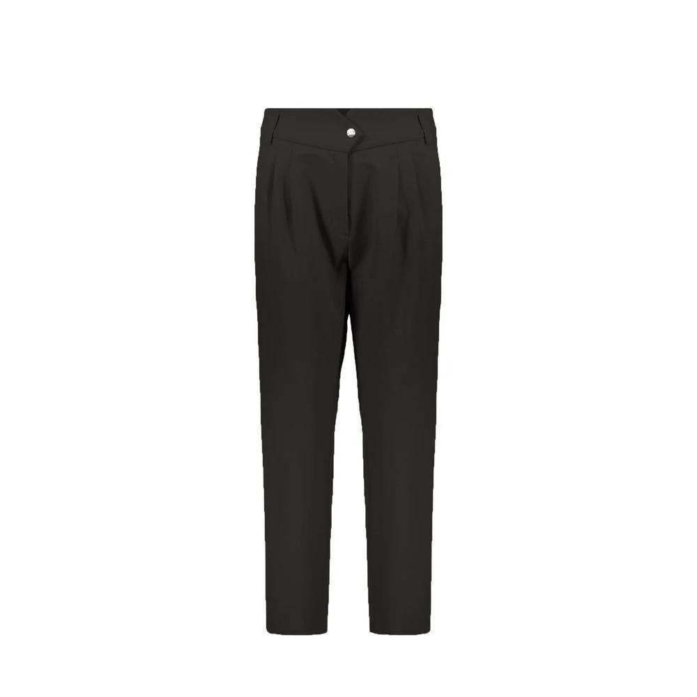 Herno Black Elastane Casual Pants