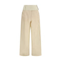 Max Mara Beige Cotton Casual Pants