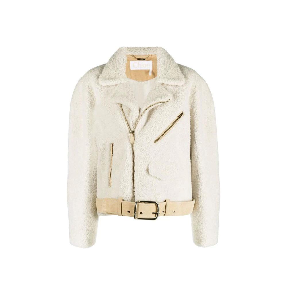 Chloé Beige Polyester Full-Length Jacket