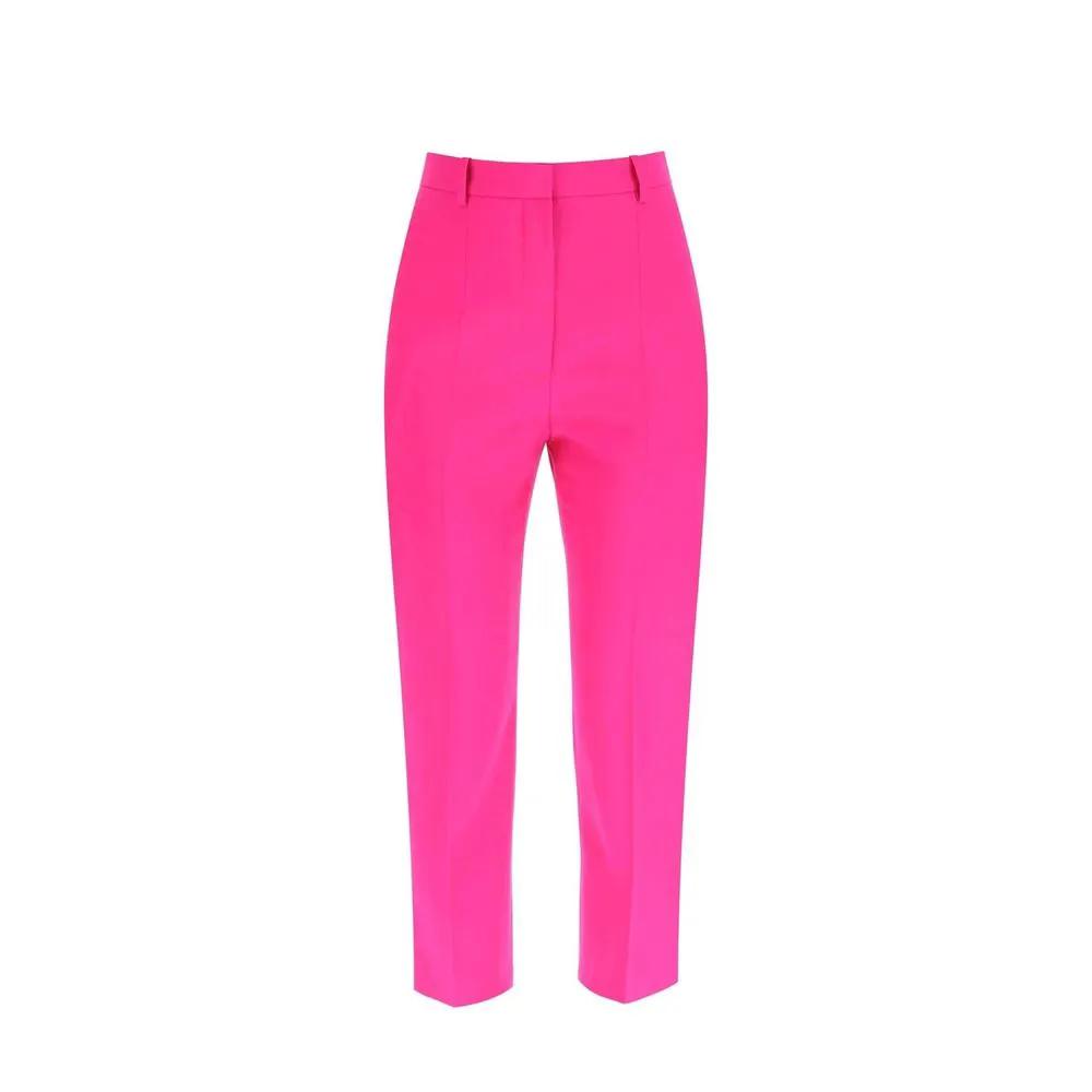 Alexander McQueen Multicolor Wool Casual Pants