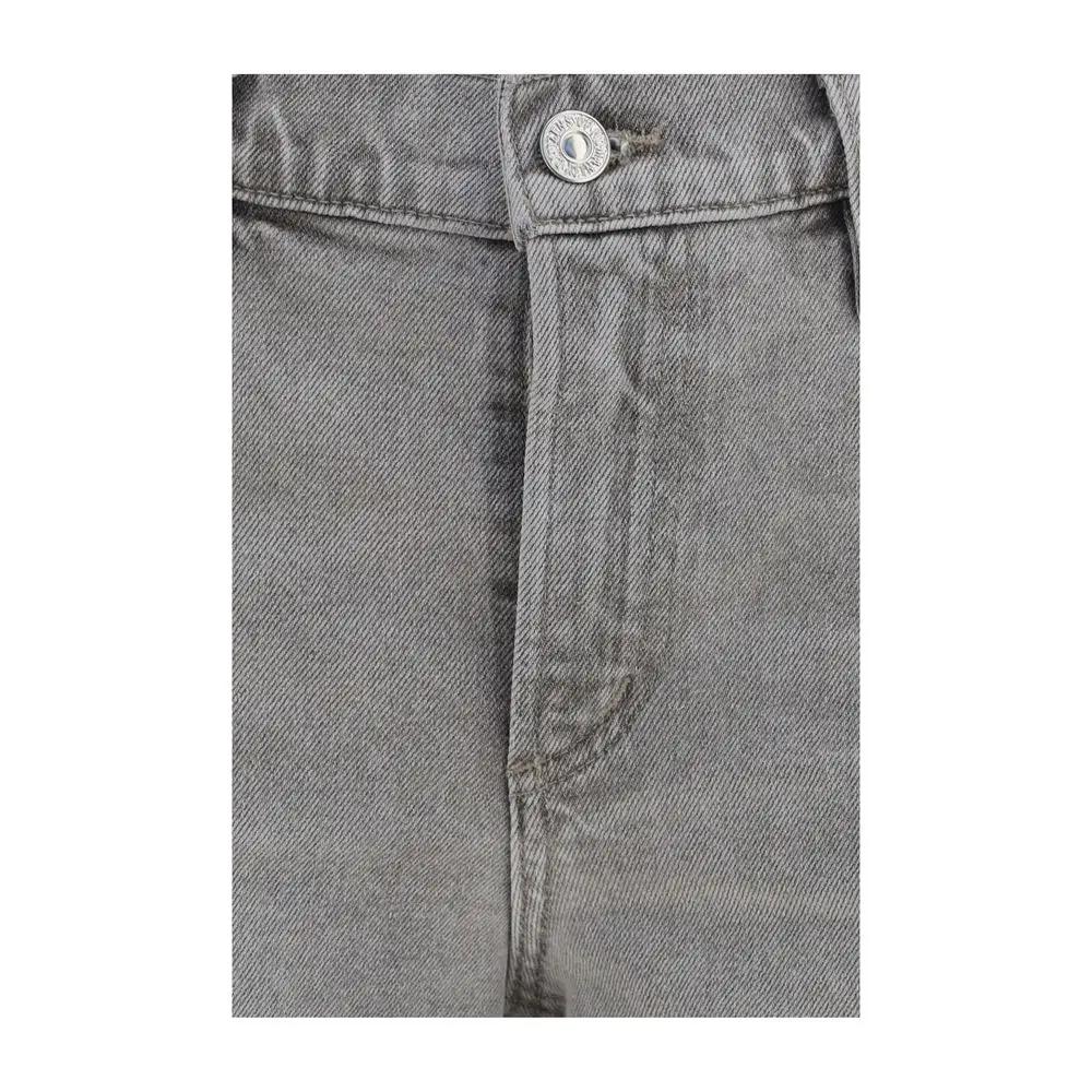 Citizens of Humanity Gray Cotton Straight-Leg Jeans