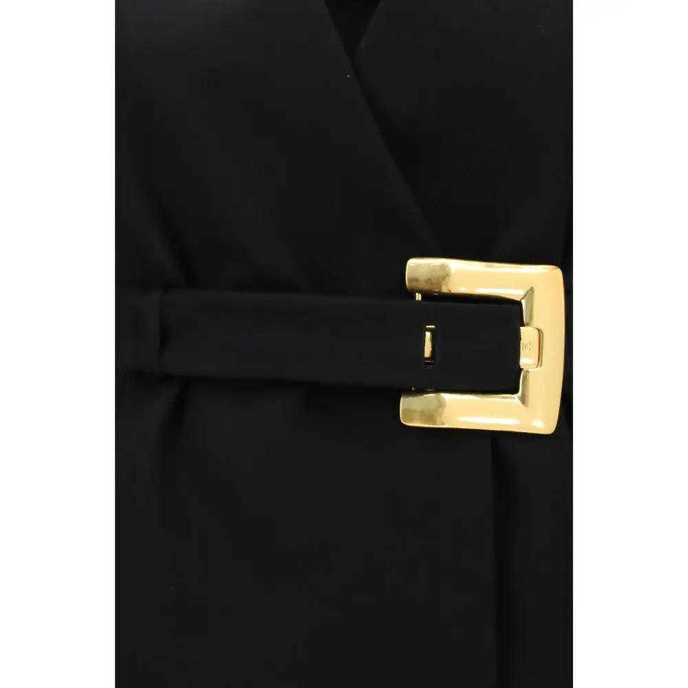 Balmain Black Wool Oves Aries Blazer