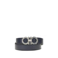 Ferragamo Blue Calf Leather Bos Taurus Regular Belt