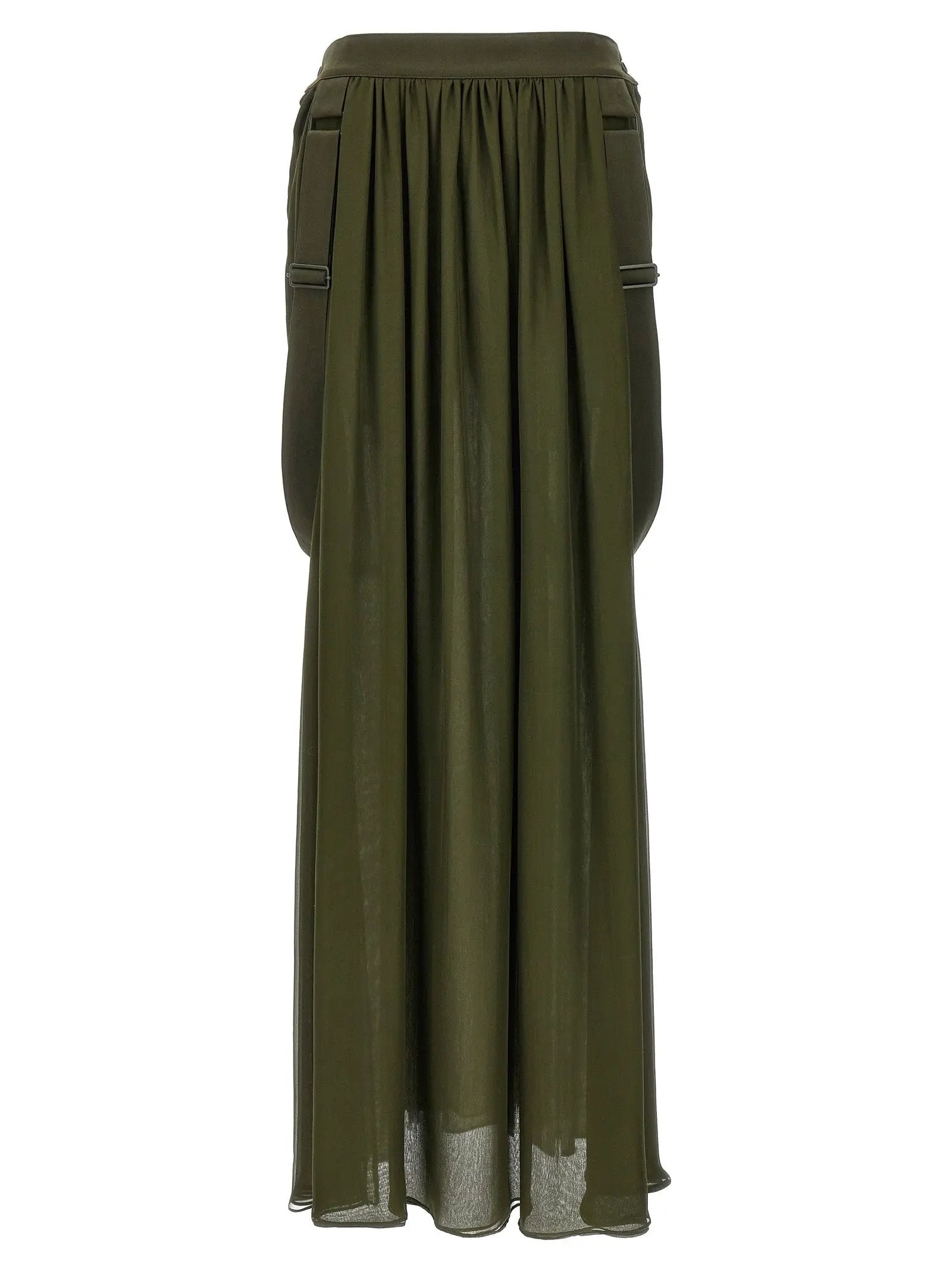 Max Mara Bicolor Silk Mini Skirt