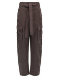 The Andamane Brown Polyester Cargo Pants