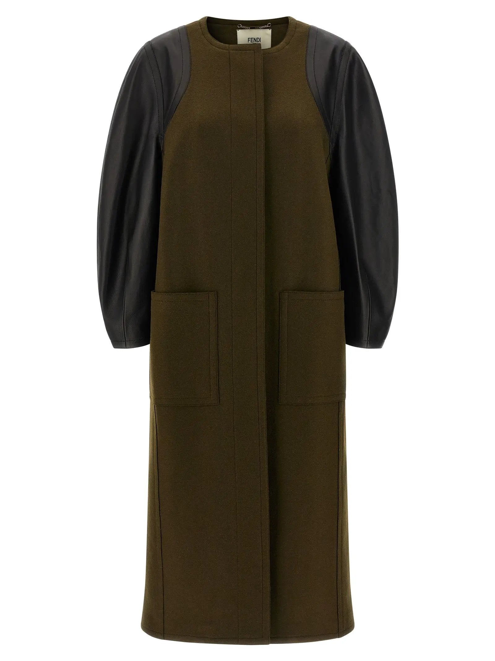 Fendi Bicolor Viscose Coat