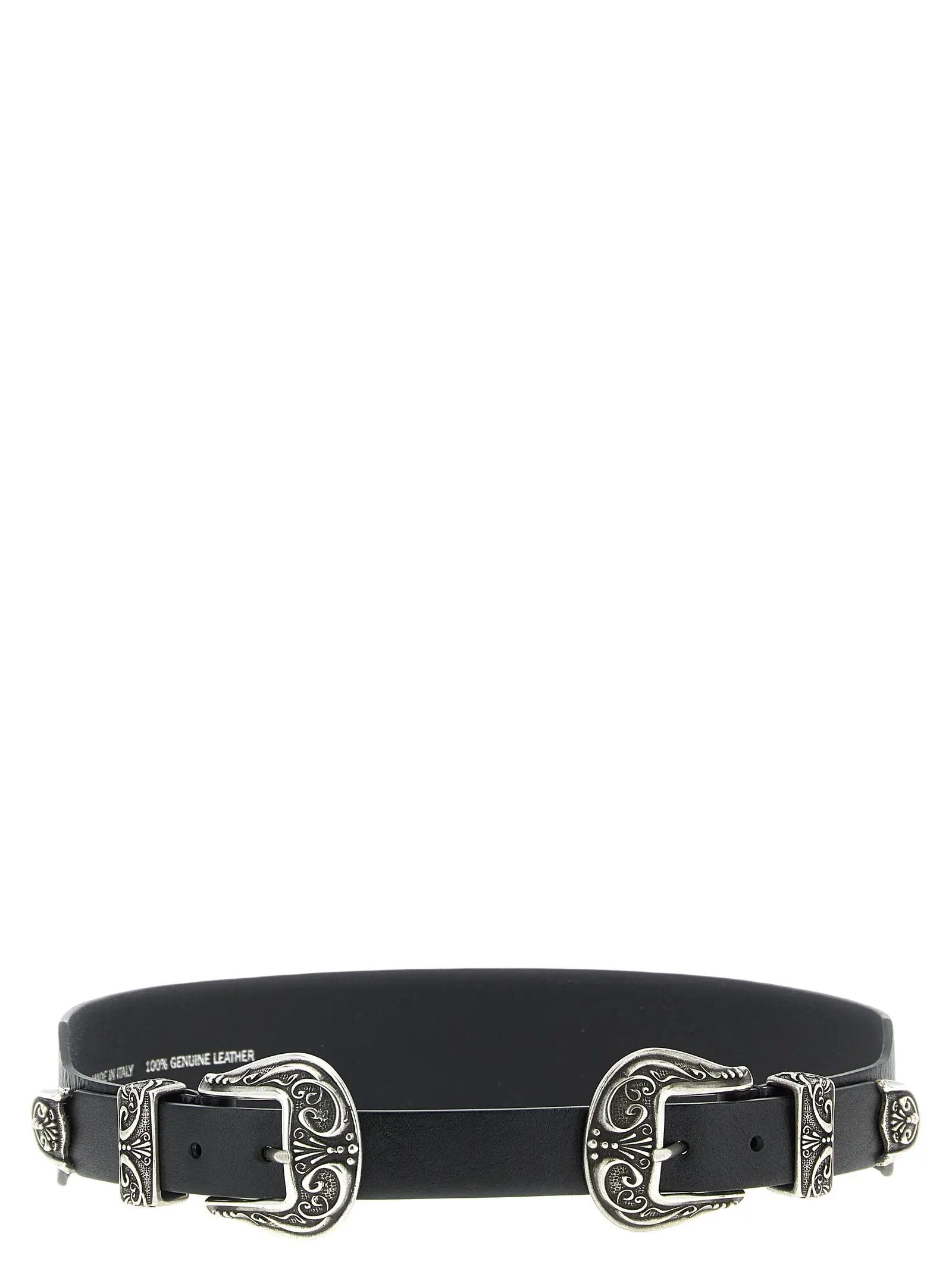Golden Goose Black Cowhide Regular Belt