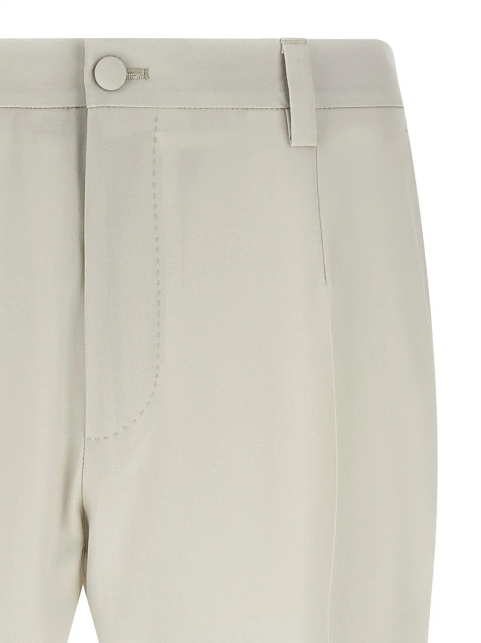 Dolce & Gabbana Beige Virgin Wool Dress Pants