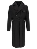 Rick Owens Black Cotton Coat