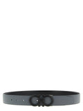 Ferragamo Gray Calfskin Regular Belt